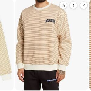 Noon Goons Striped Crew Neck Sweatshirt